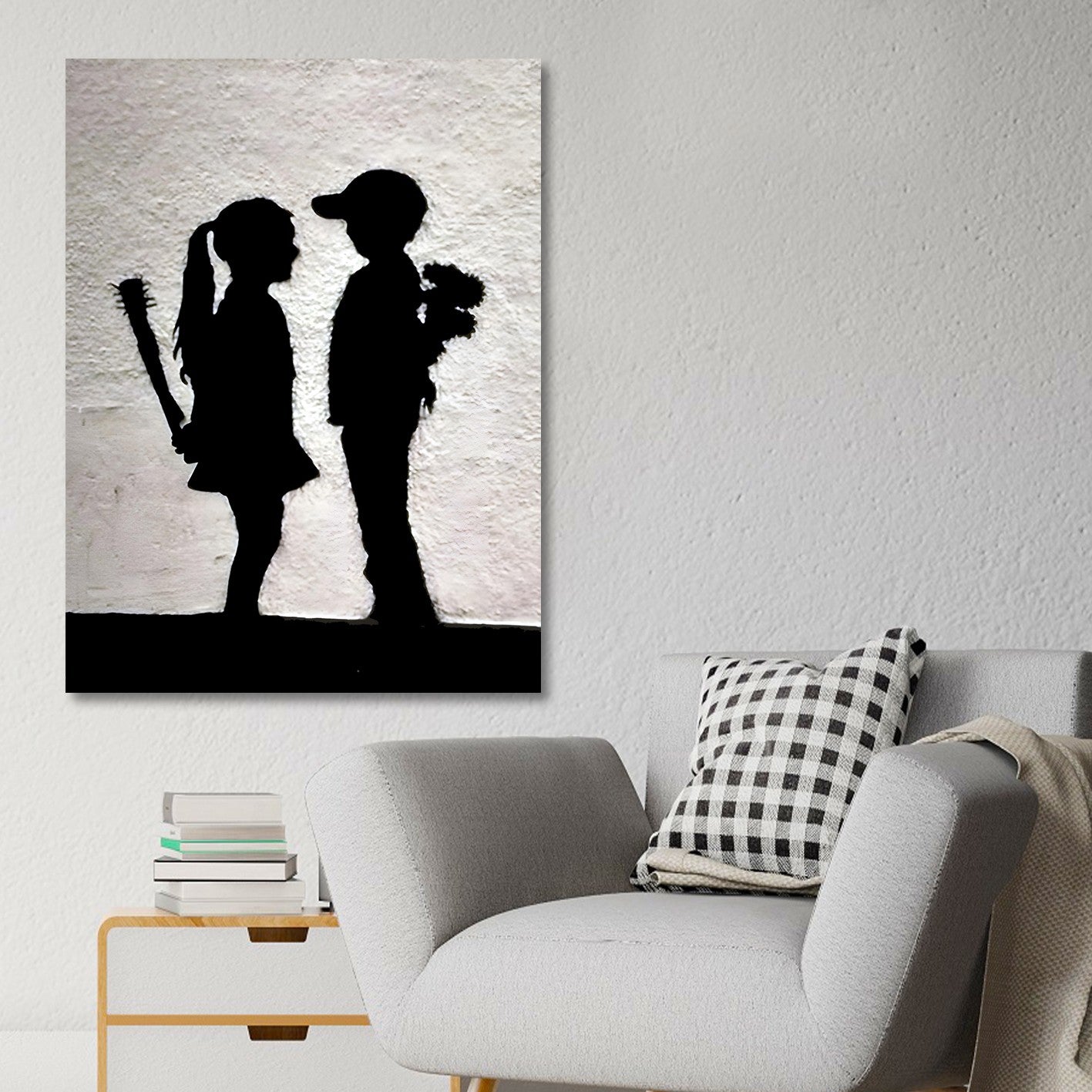 Quadro em Tela Decorativo Multicolor 70x100 cm – Impressão Digital em 100% Canvas com Moldura de Madeira