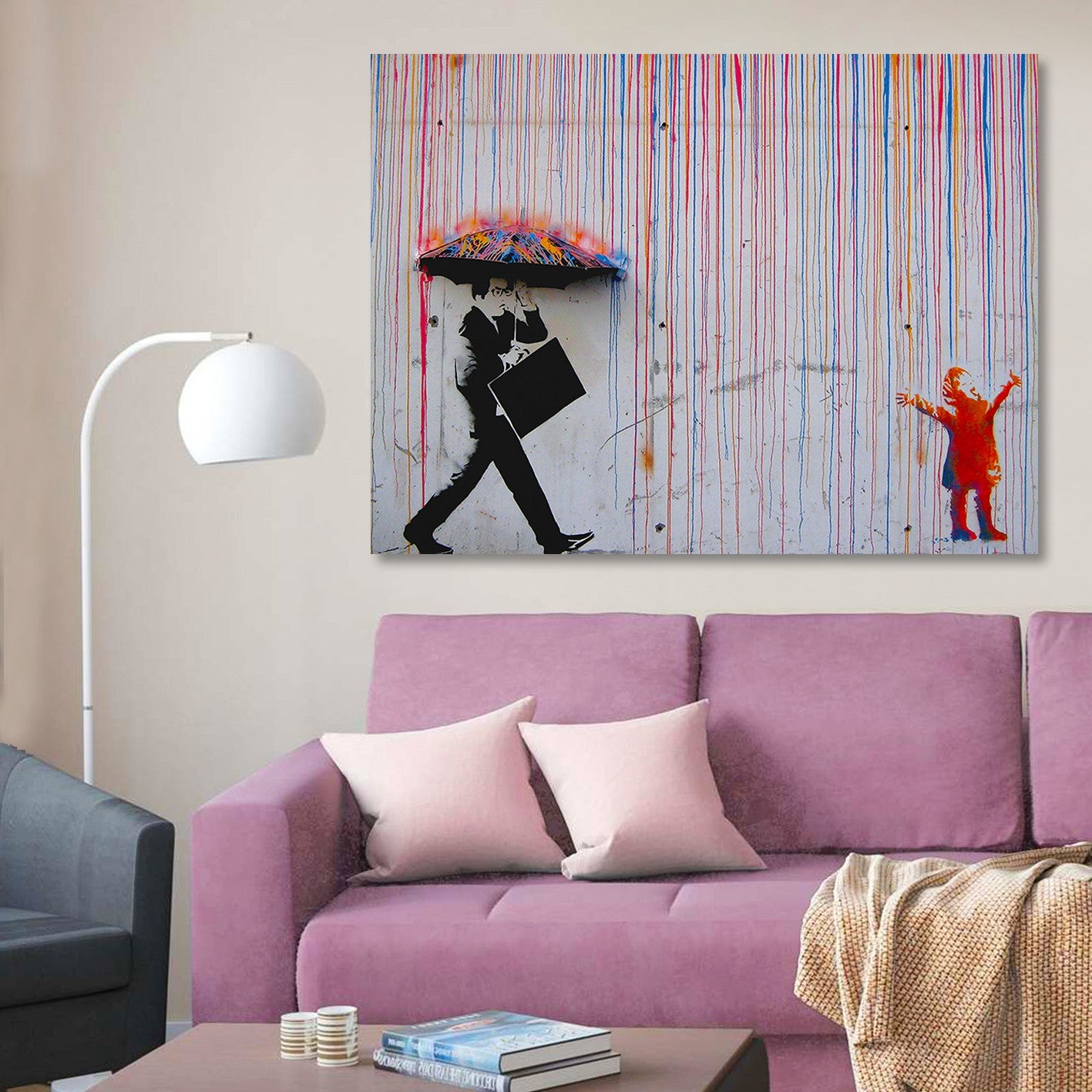 Tela Decorativa 100% Canvas 70 x 100 cm Multicolor com Moldura de Madeira – Impressão Digital (KNV4573_70100)