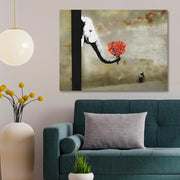 Tela Decorativa Multicolor 70x100 cm em 100% Canvas com Moldura de Madeira — Impressão Digital