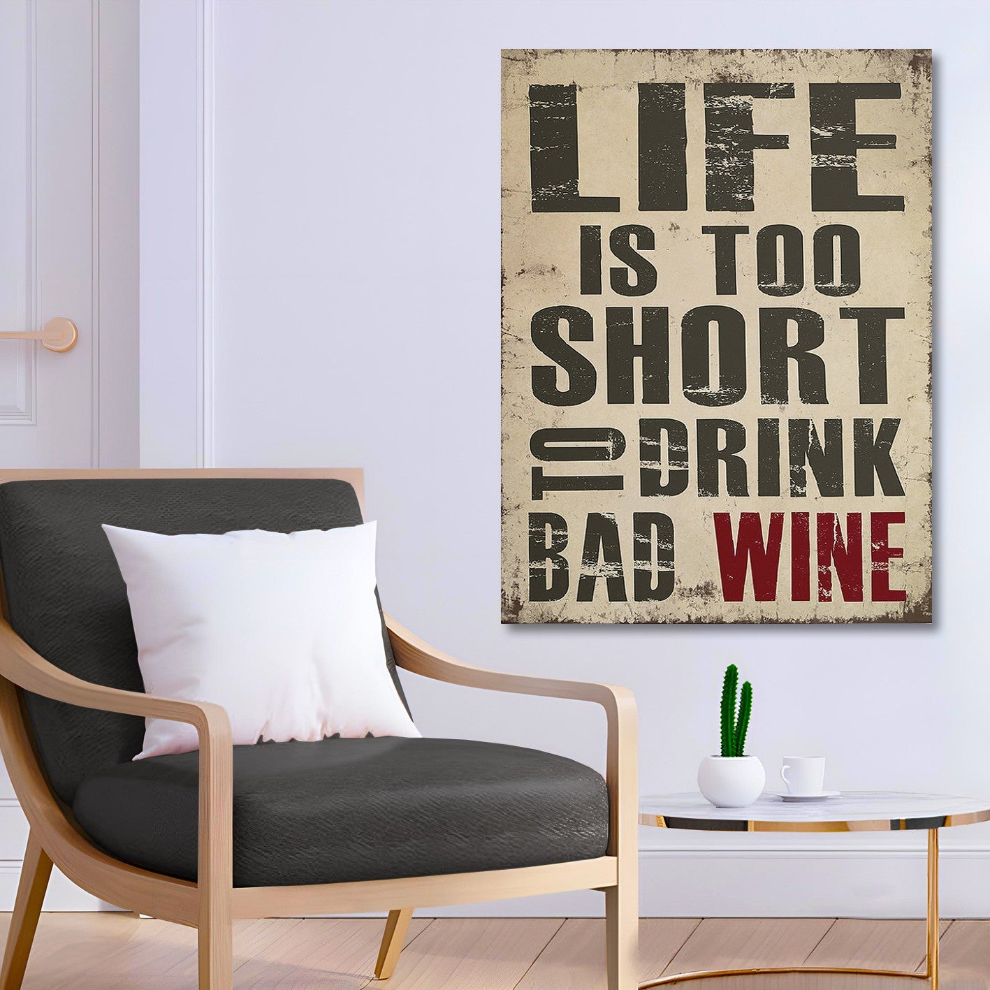 Quadro em Tela 70x100 cm Multicolor – Impressão Digital em 100% Canvas com Moldura de Madeira