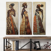 Quadro Decorativo em Tela Multicolor (3 Peças) – Impressão Digital 100% Canvas, 90 x 80 cm