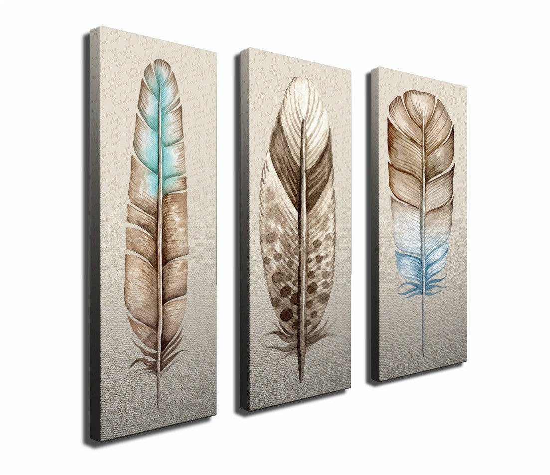 Conjunto de 3 Telas Decorativas em Canvas 90x80 cm – Multicolor | Impressão Digital – 3KNV4585_3090