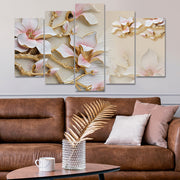 Quadro Decorativo em MDF Multicolor 5 Peças 100x60 cm – Impressão Digital UV