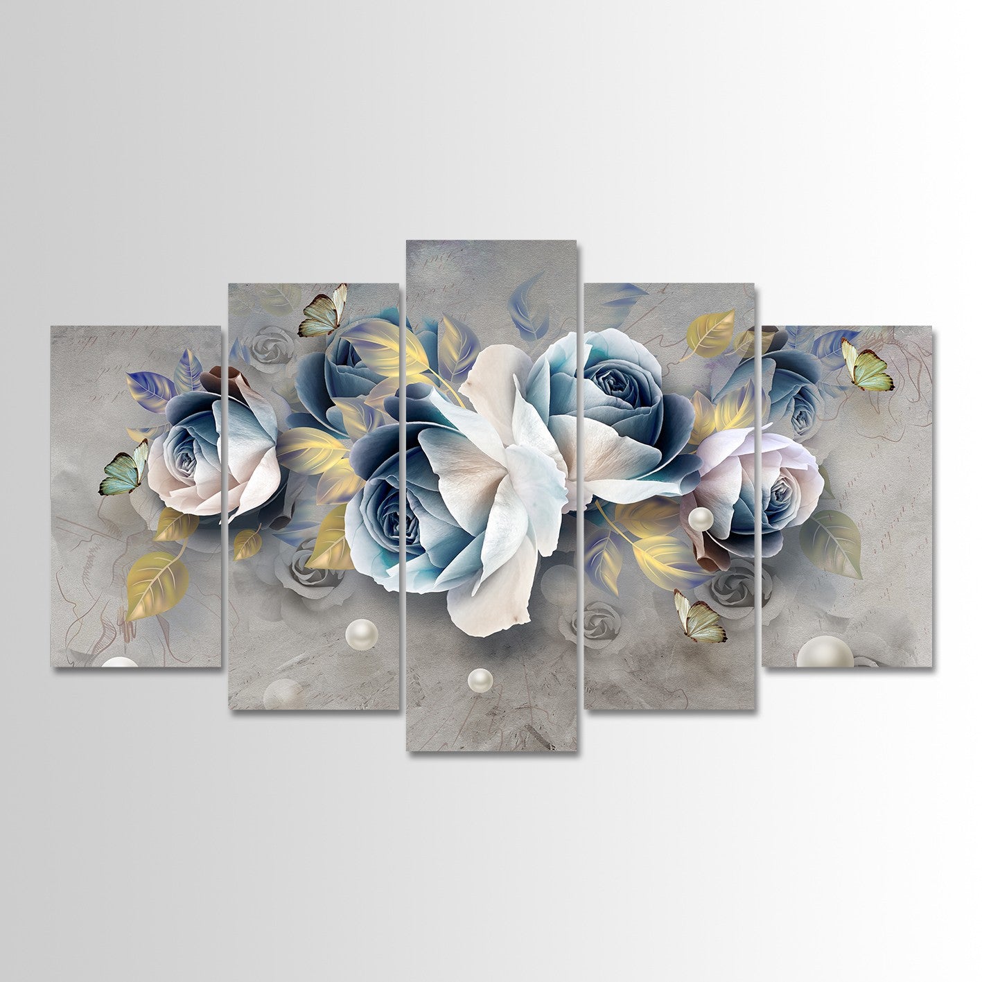 Quadro Decorativo em MDF Multicolorido (5 Peças) 100 x 60 cm – Impressão UV