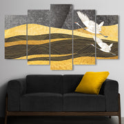 Quadro Decorativo Multicolor em MDF (5 Peças) – Impressão UV, 100 x 60 cm, 3 mm