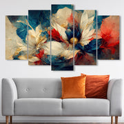 Quadro Decorativo em MDF Multicolorido (5 Peças) – Impressão UV – 3 mm – 100 x 60 cm