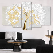 Quadro Decorativo em MDF Multicolor (5 Peças) 100x60 cm – Impressão UV, Espessura 3 mm