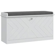 Banco Sapateira Moderno Branco 80x26x44,5 cm