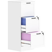 Bloco de Gavetas para Escritório 40x40x101 cm - Branco