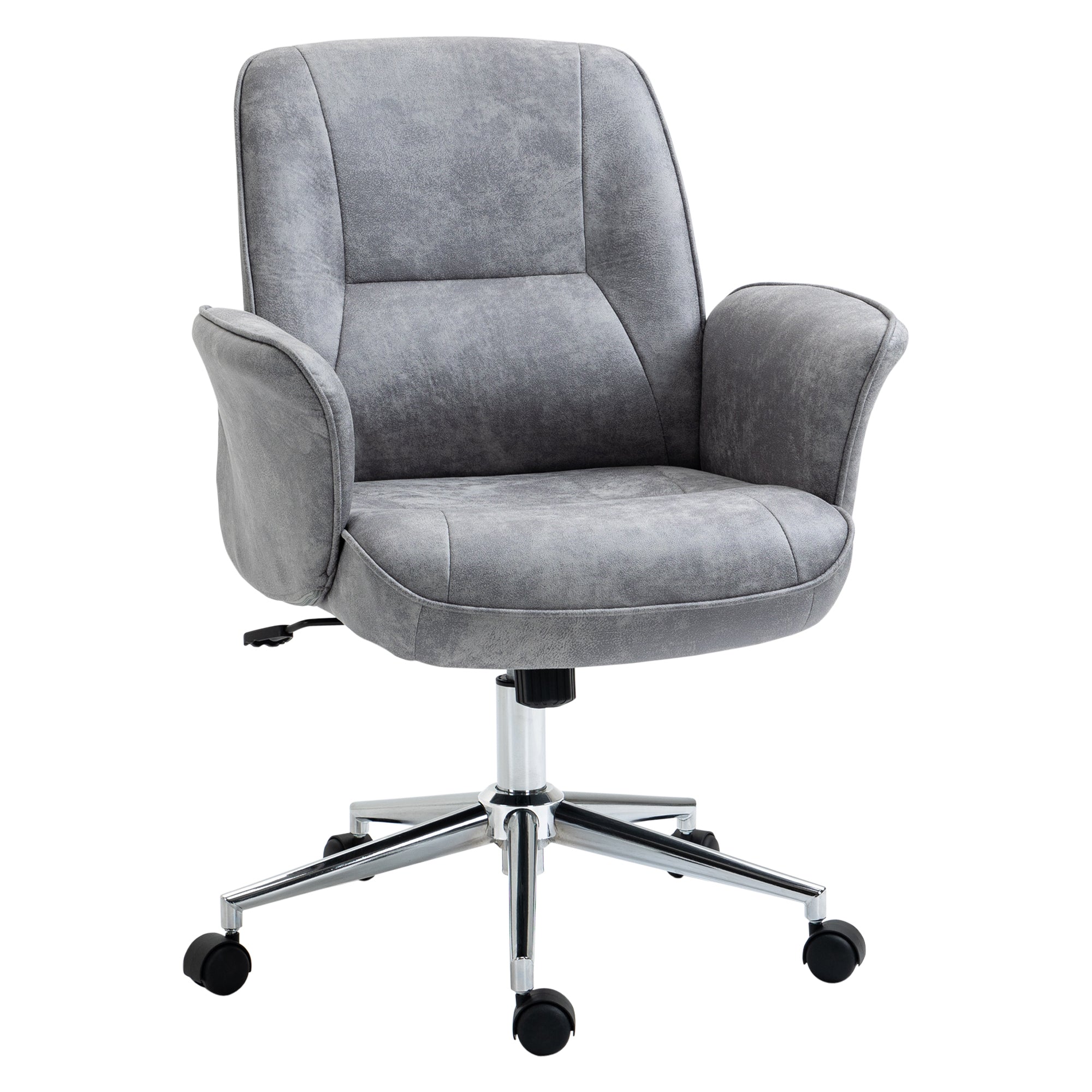 Cadeira de Escritório Ergonômica Cinza Claro 67x69x102cm
