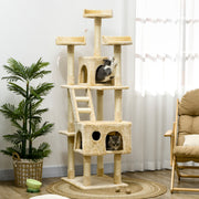Arranhador para Gatos Grande 60x50x181 cm Bege
