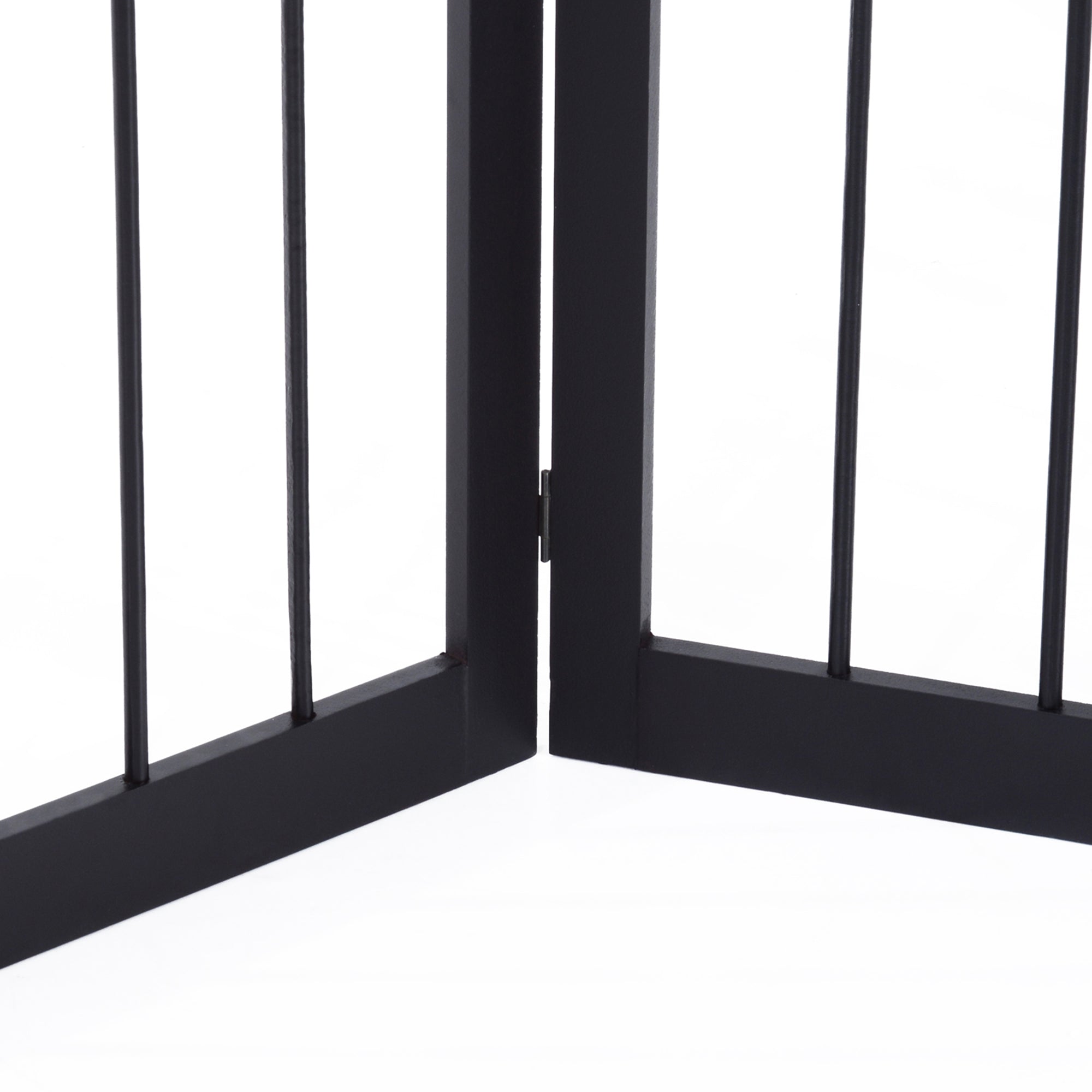 Barreira de Segurança Dobrável 160x76 cm para Animais de Estimação - Cor Marron Escuro