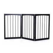 Barreira de Segurança Dobrável 160x76 cm para Animais de Estimação - Cor Marron Escuro