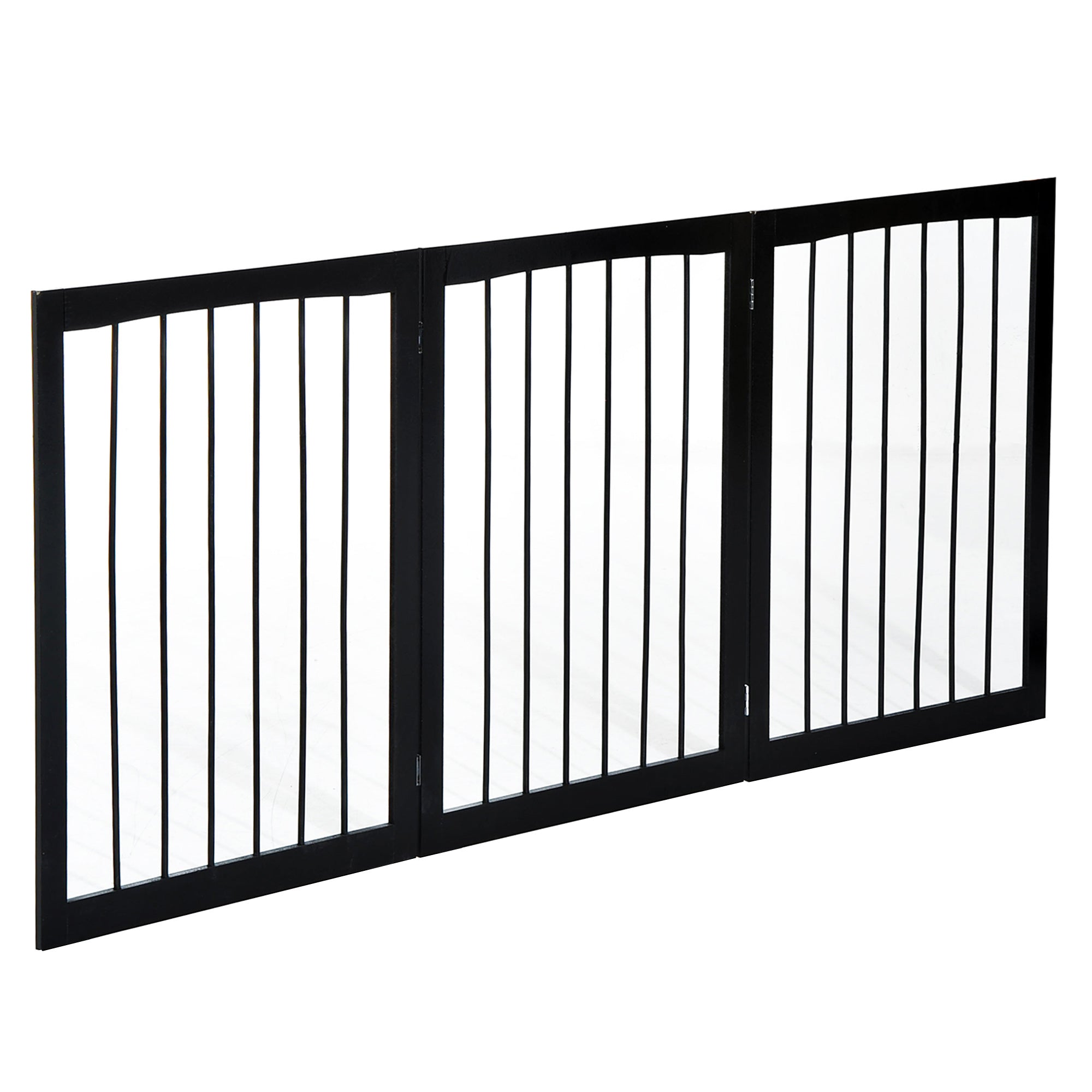 Barreira de Segurança Dobrável 160x76 cm para Animais de Estimação - Cor Marron Escuro