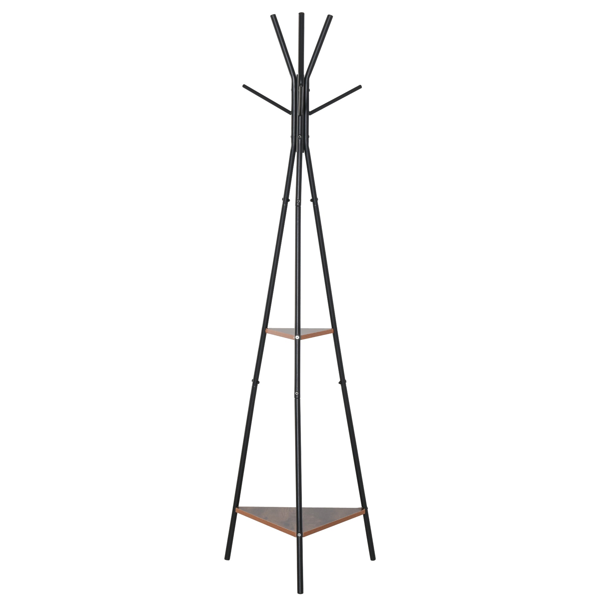 Cabide de Pé em Forma de Árvore 46x52x182 cm - Preto