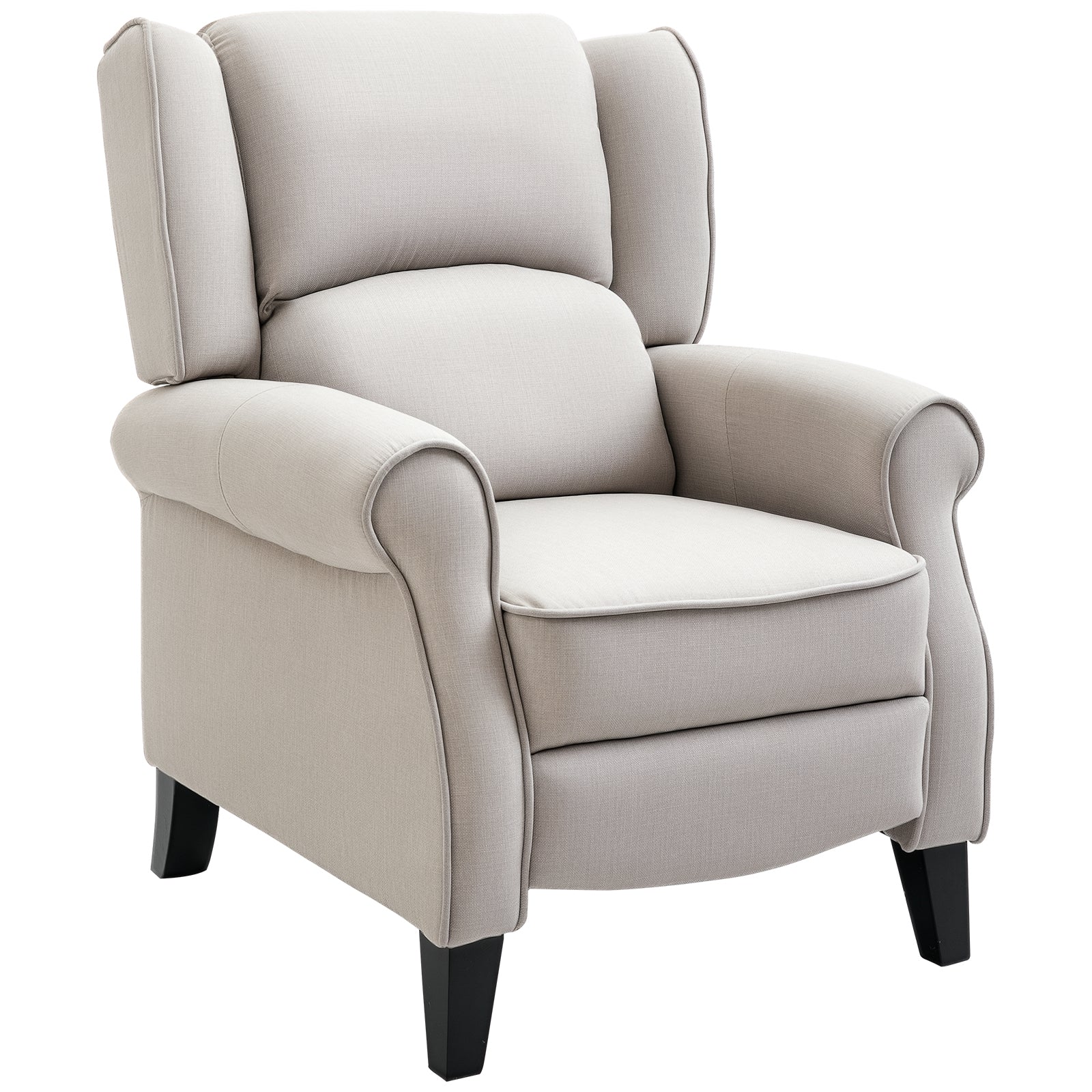 Poltrona Reclinável Cinza Claro 77x88x102 cm
