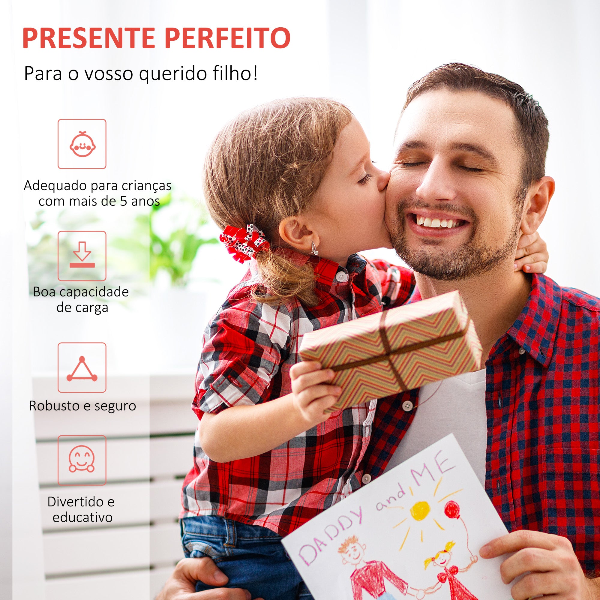 Trotinete Infantil com Guiador Ajustável em Altura e Travão Duplo 120x58x75-80 cm Preto