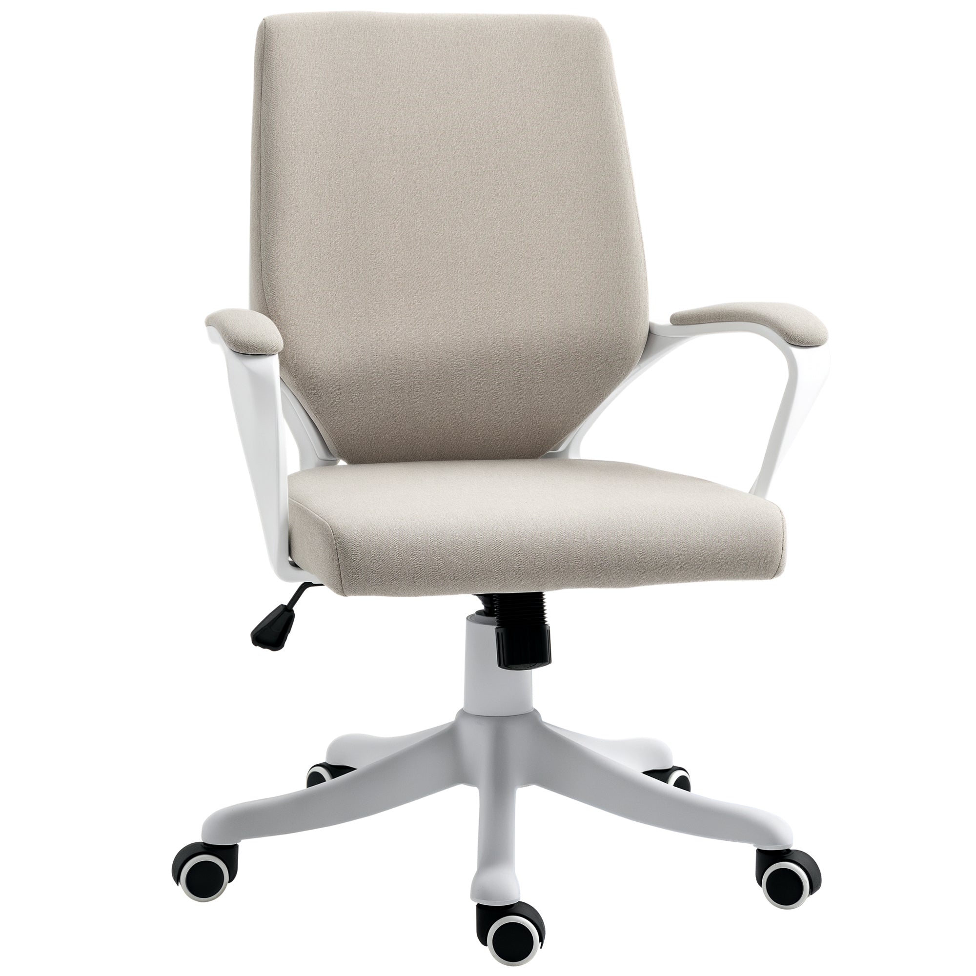 Cadeira de Escritório Ergonómica Bege 62x69x92-100 cm