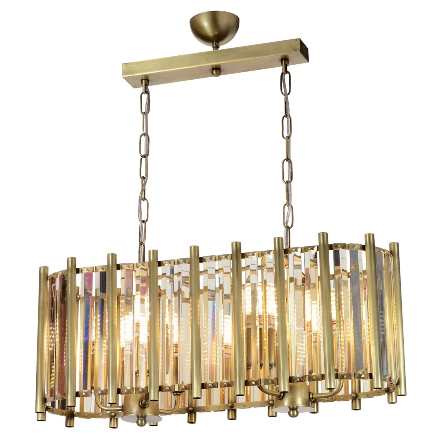 Candeeiro de Teto – 75 cm x 65 cm x 22 cm – cobre – metal