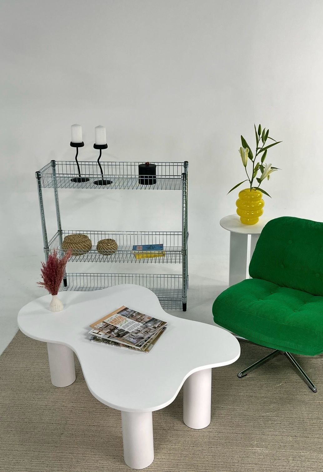 Mesa de Centro-Bloom-Branco