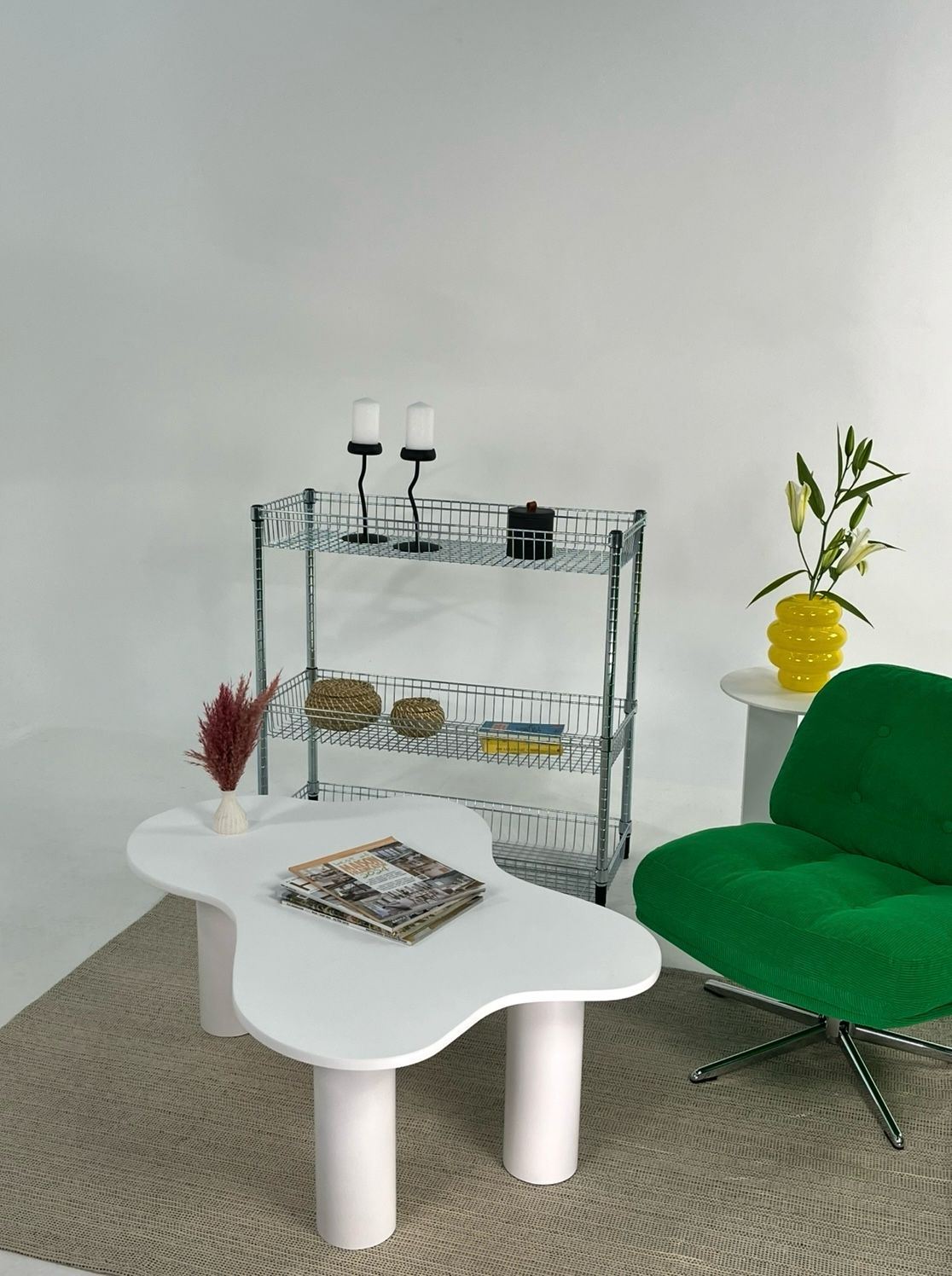Mesa de Centro-Bloom-Branco