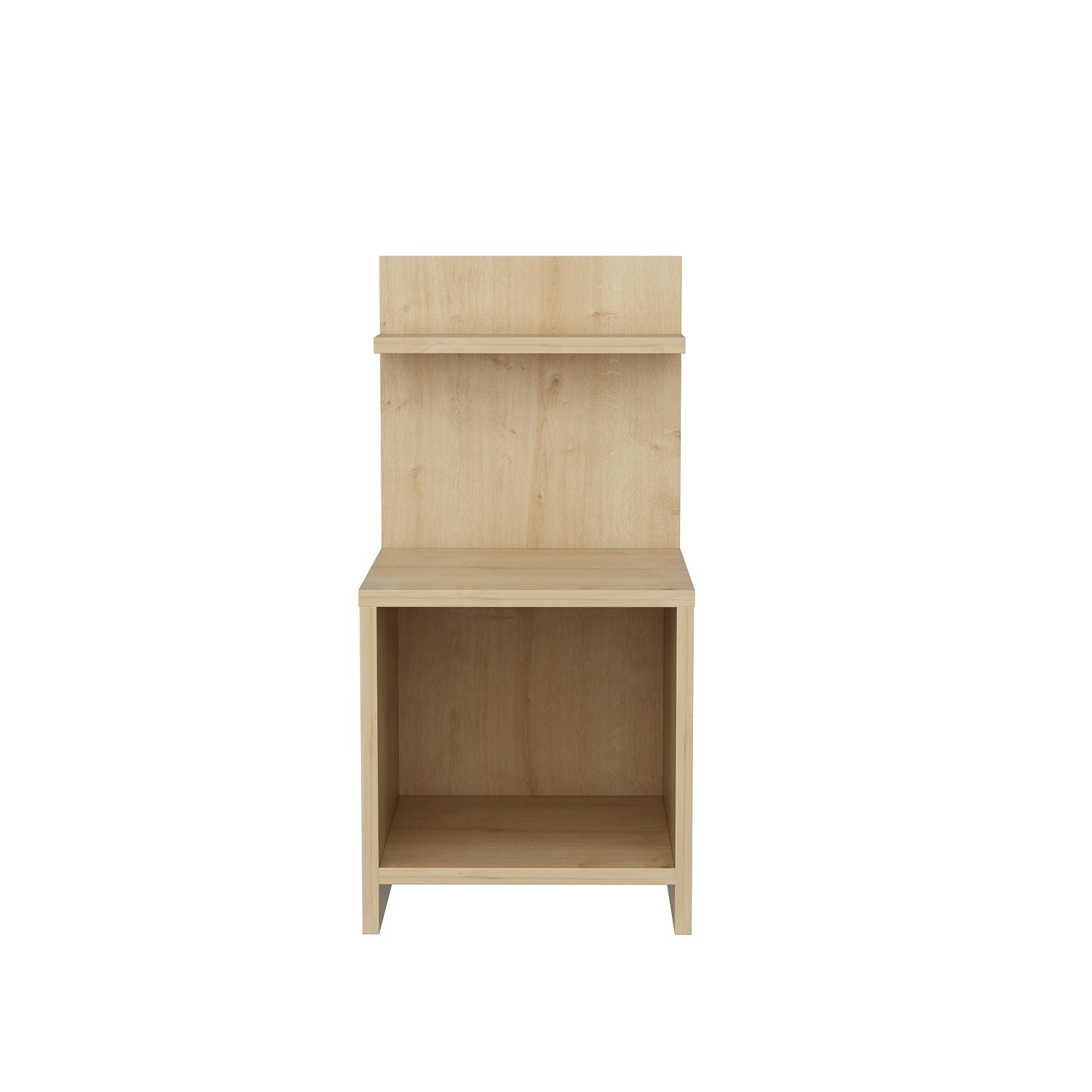 Elegante mesa de cabeceira de carvalho, 35,6 x 37,4 x 72 cm | Painel de partículas 100% revestido de melamina, 18 mm de espessura | Perfeito para decoração em estilo cabana/lodge
