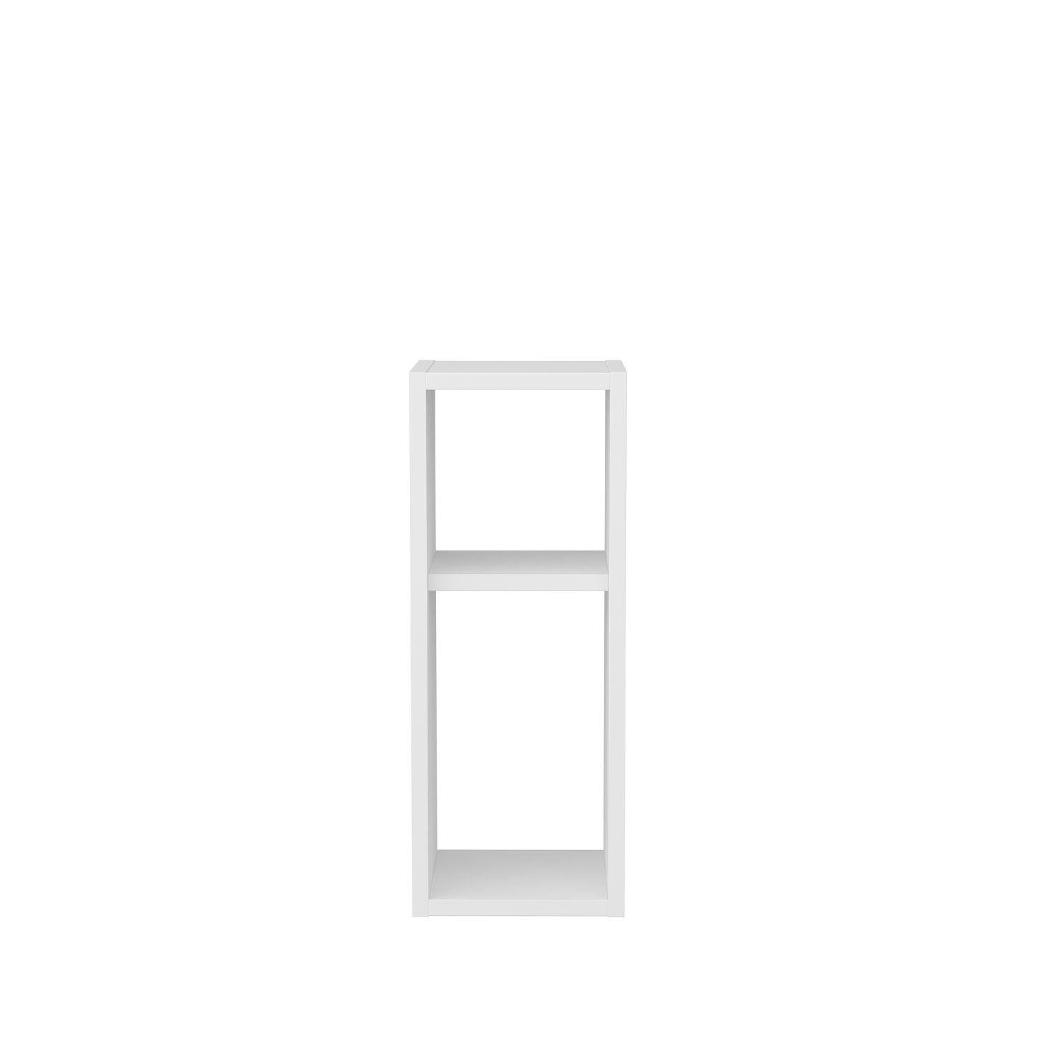 Mesa de Cabeceira Escandinava, Branca, 23,2 x 22 x 59,6 cm | Painel de Partículas 100% Revestido em Melamina, 18 mm de Espessura | Elegante e Funcional para Quartos Modernos