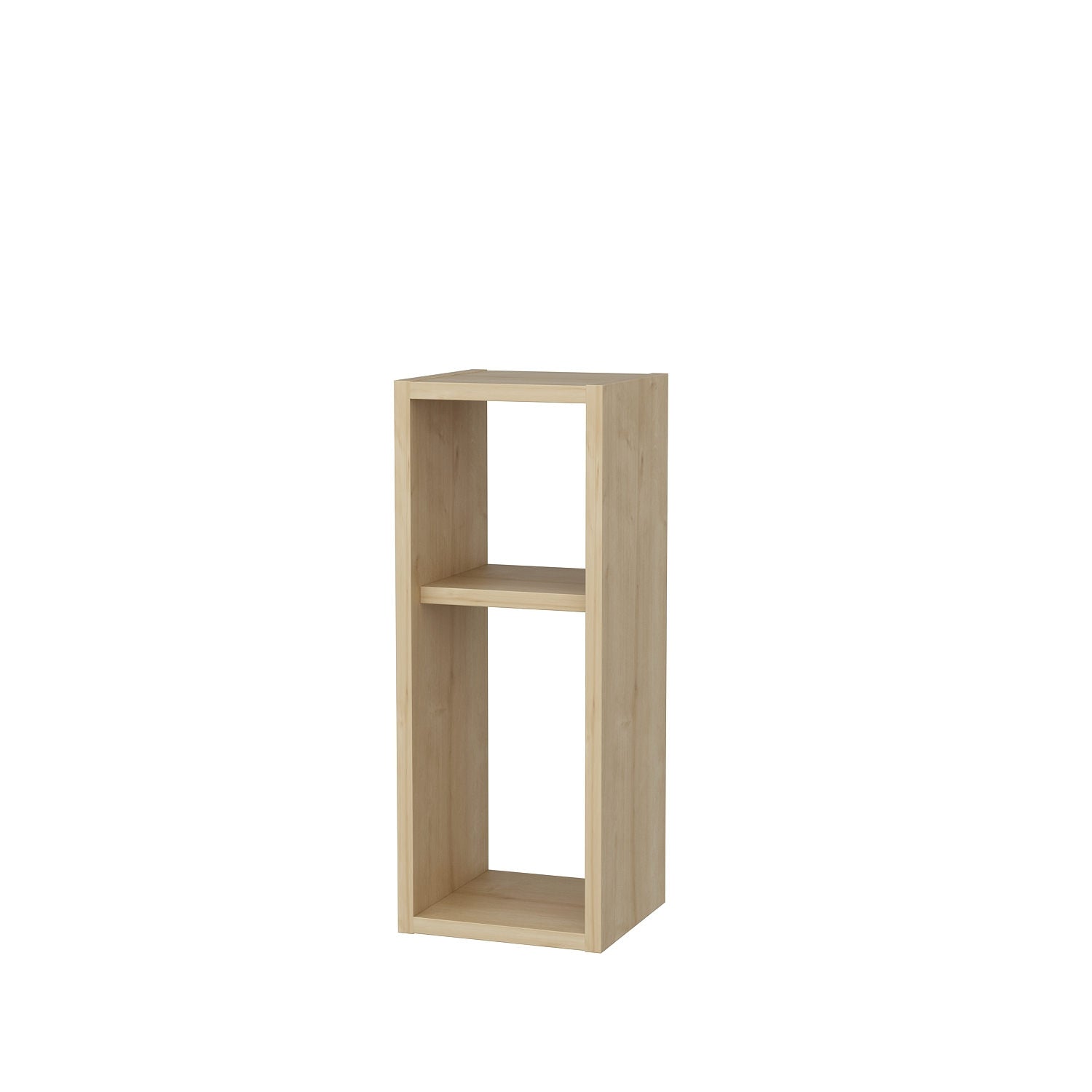 Mesa de Cabeceira em Carvalho Escandinavo, 23,2 x 22 x 59,6 cm | Painel de Partículas 100% Revestido em Melamina, 18 mm de Espessura | Elegante e Funcional para Decoração de Hotéis e Cabanas