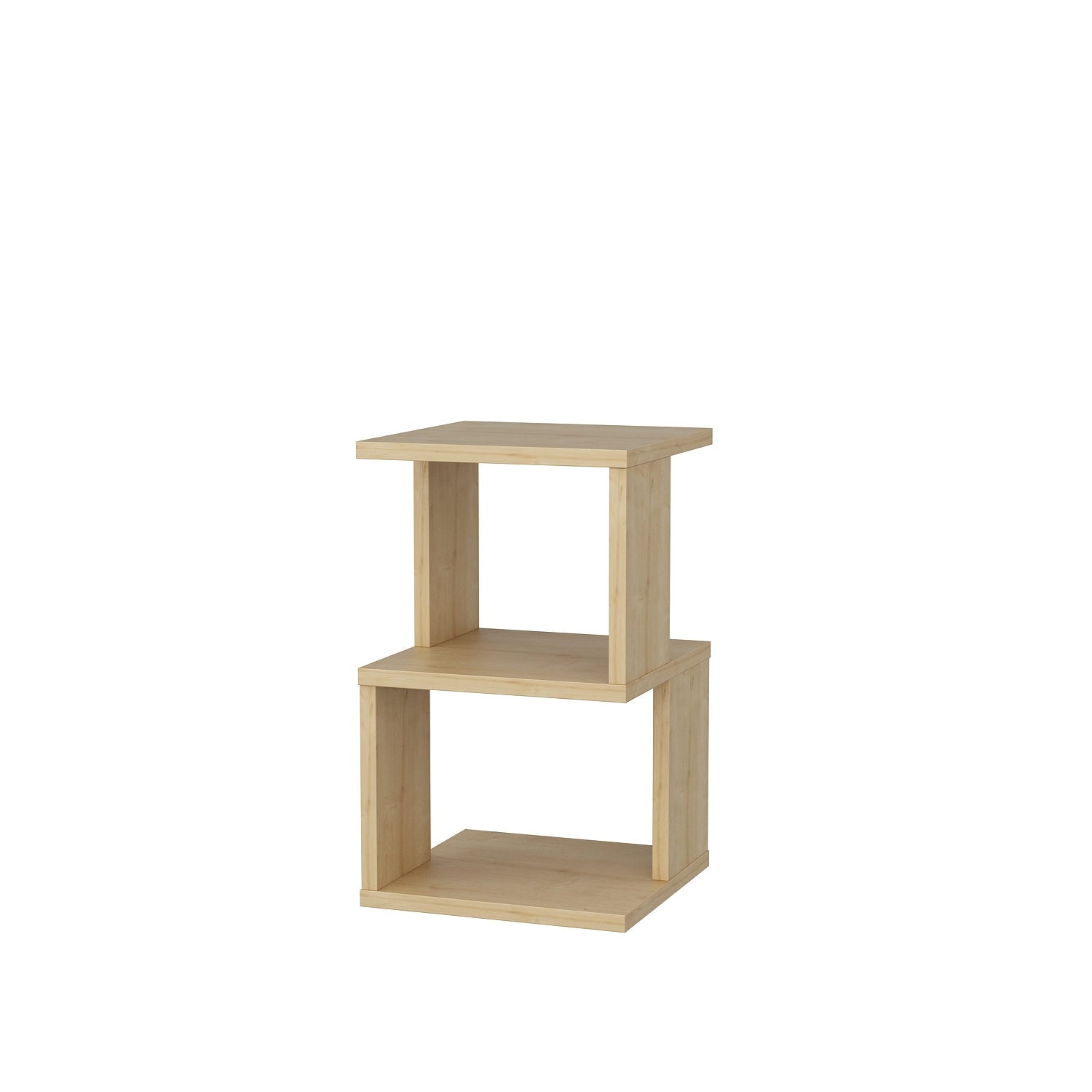 Mesa de Cabeceira Elegante em Carvalho, 29,6 x 29,6 x 49,4 cm | Painel de Partículas 100% Revestido em Melamina, 18 mm de Espessura | Perfeito para Decoração em Estilo Cabana/Lodge