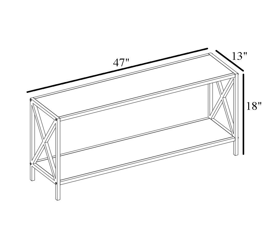 Suporte de TV industrial, nogueira e preto, 120 x 33 x 45,7 cm | Painel de partículas 100% revestido de melamina, 18 mm de espessura, estrutura de metal resistente | Design elegante e funcional