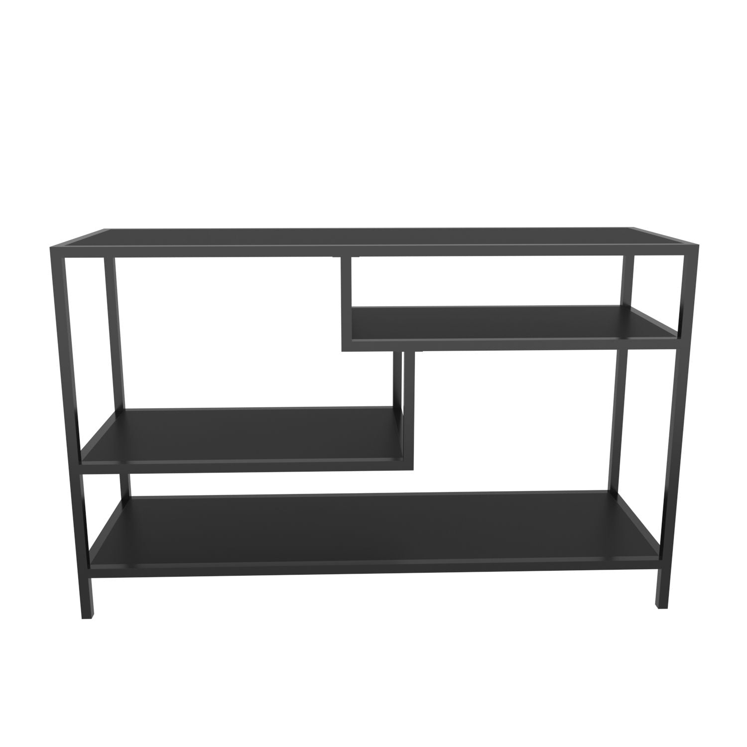 Suporte de TV industrial, 120 cm, antracite e preto | Painel de partículas 100% revestido em melamina, 18 mm de espessura, estrutura de metal | Elegante e durável para salas de estar modernas