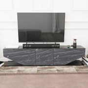 Suporte de TV moderno em antracite, 180 cm x 30 cm x 45 cm | Painel de partículas 100% revestido em melamina, 18 mm de espessura | Design elegante para salas de estar contemporâneas