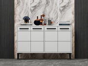 Aparador para TV – 120cm x 30cm x 75cm – Branco – Madeira de painel de partículas