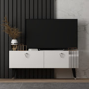 Móvel de TV – 120cm x 30cm x 50cm – Branco – MDF revestido com melamina