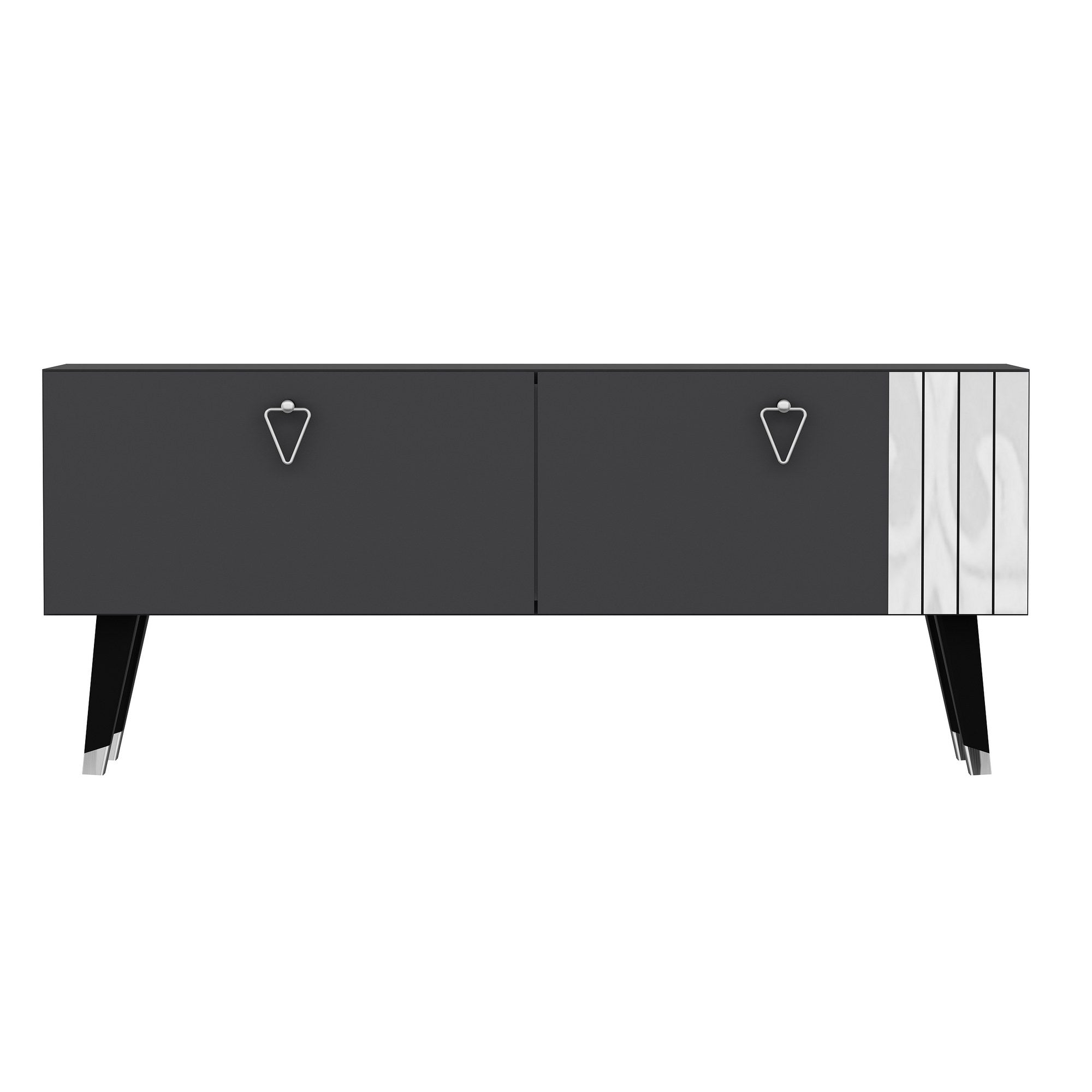 Móvel de TV – 120 cm x 30 cm x 50 cm – Antracite – Painel de partículas