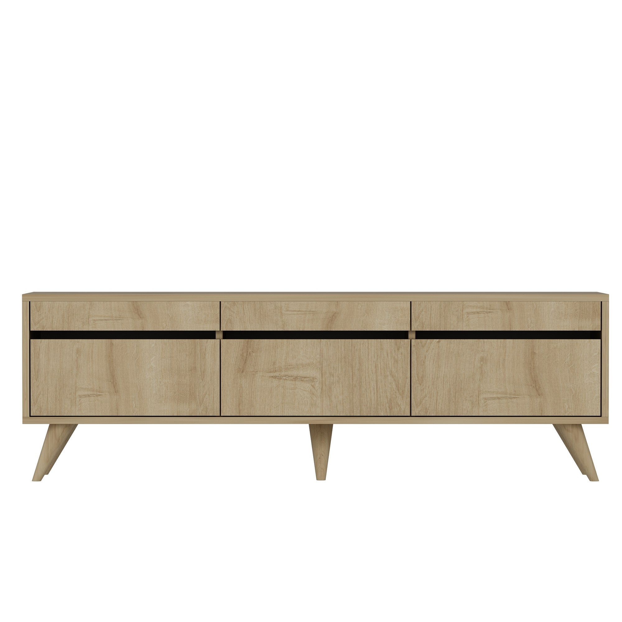 Móvel de TV – 150 cm x 30 cm x 48 cm – Carvalho Safira – MDF