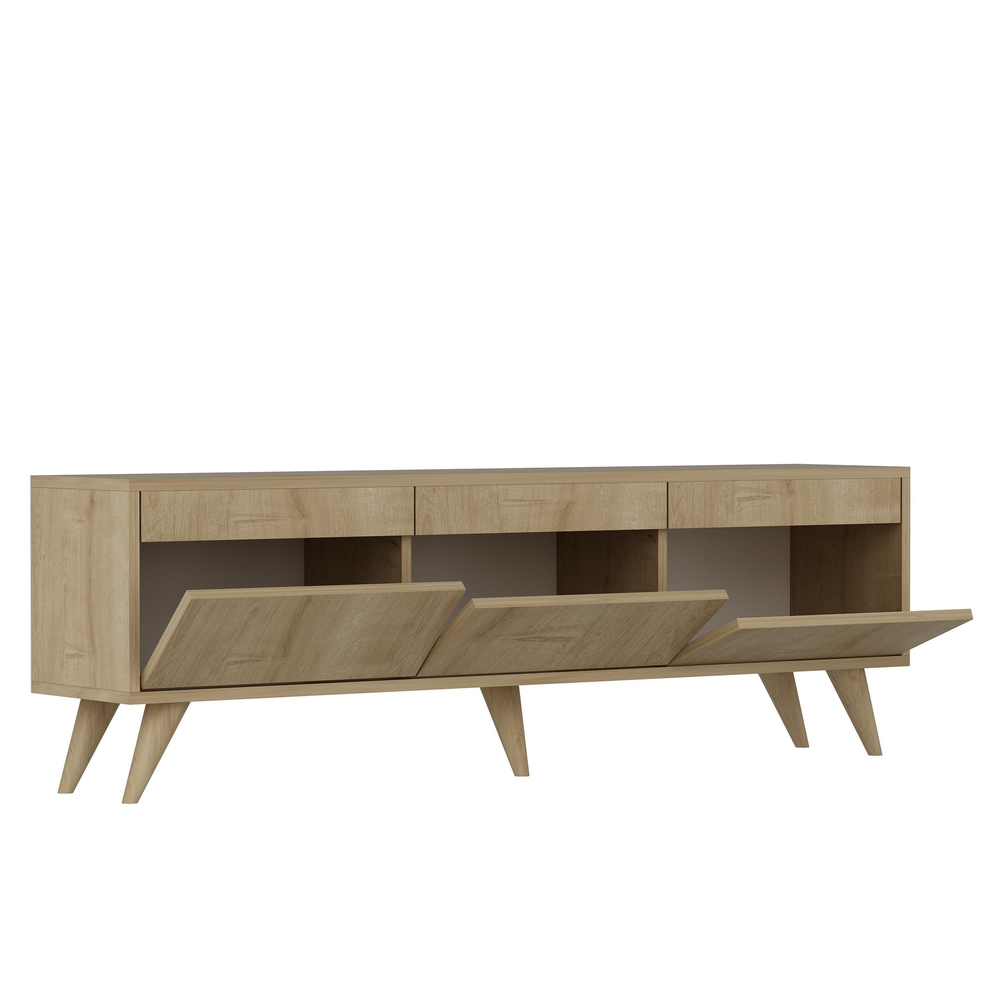 Móvel de TV – 150 cm x 30 cm x 48 cm – Carvalho Safira – MDF