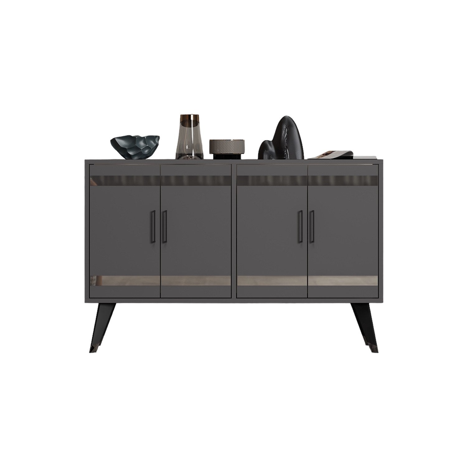 Móvel de TV – 120 cm x 30 cm x 80 cm – Antracite – MDF