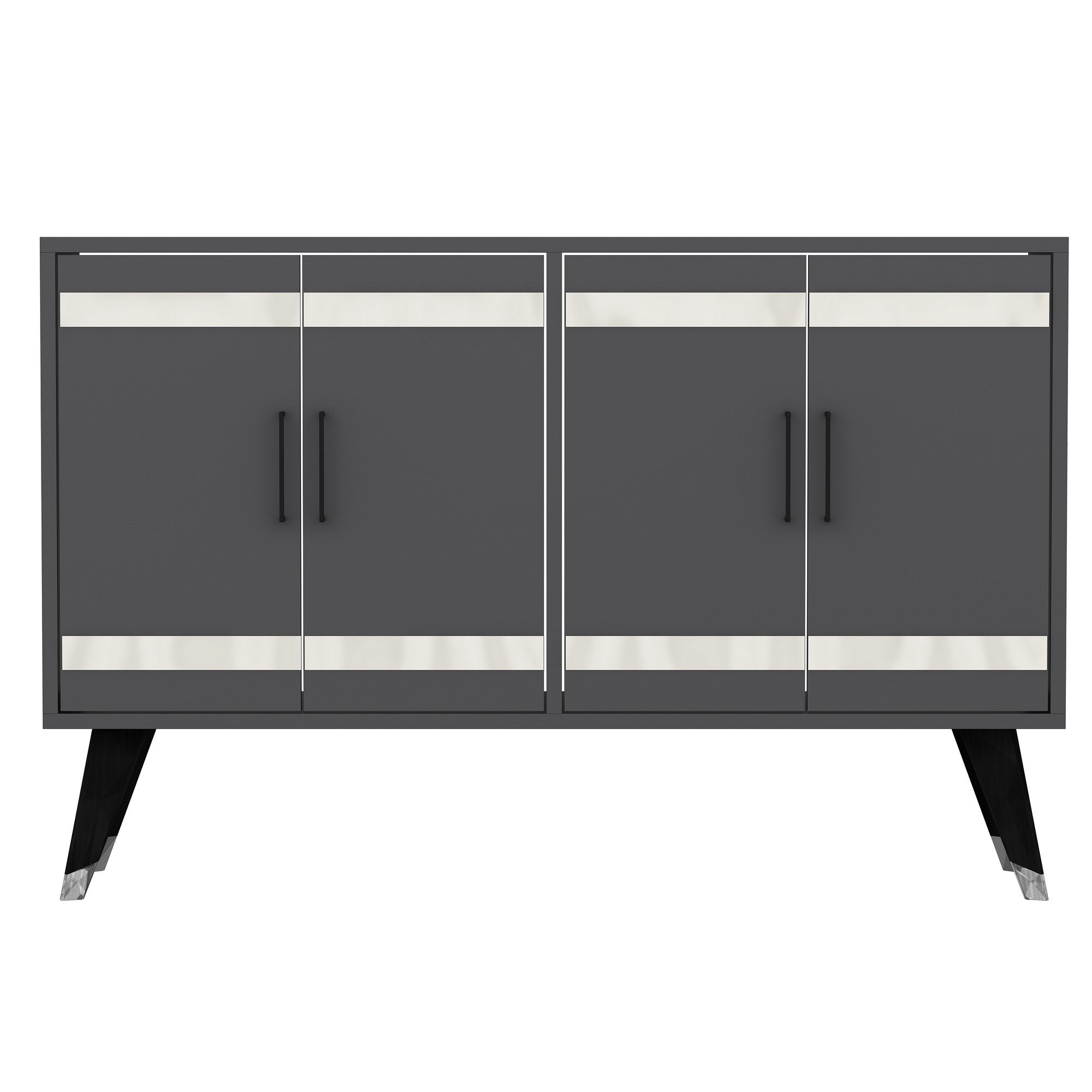 Móvel de TV – 120 cm x 30 cm x 80 cm – Antracite – MDF