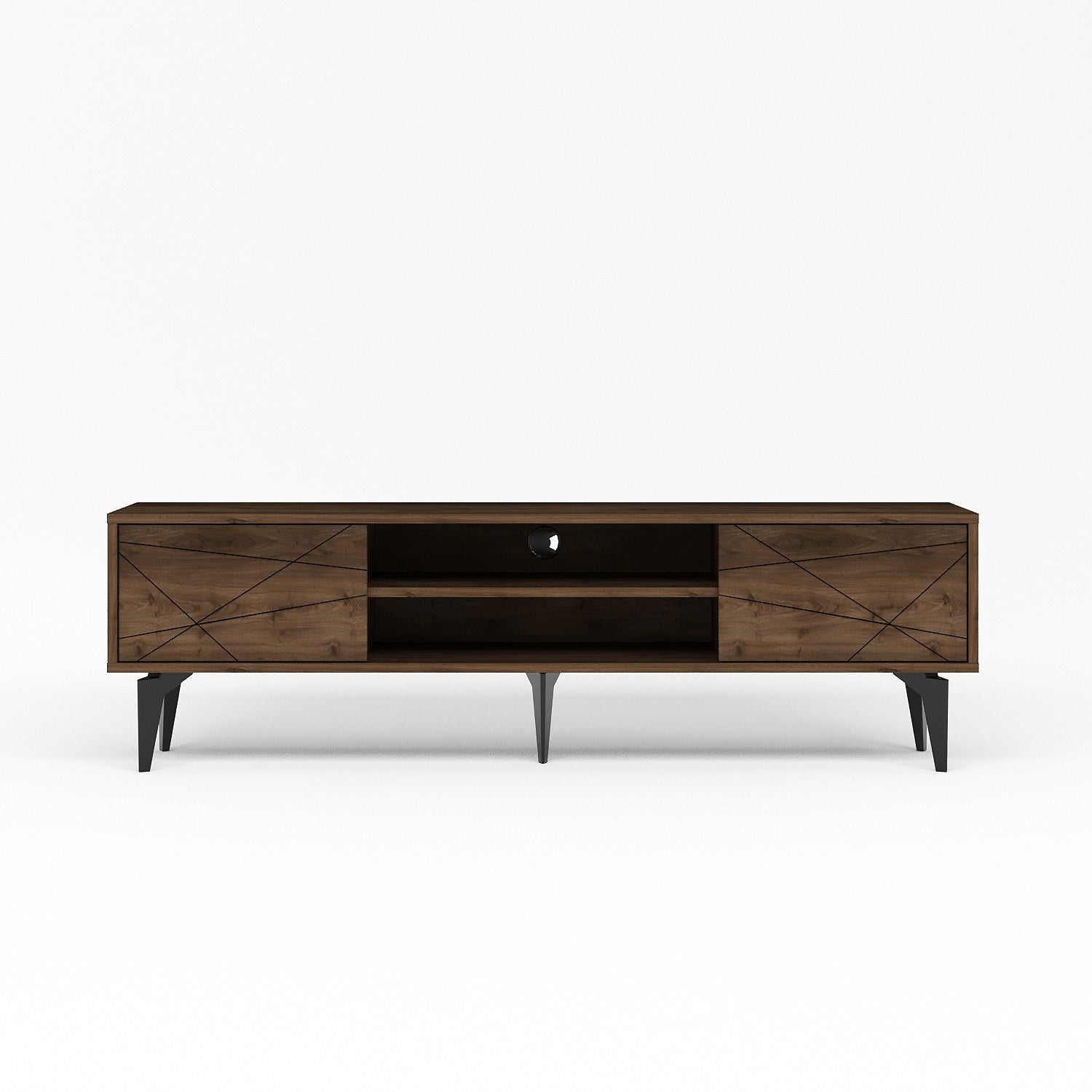 Móvel de TV – 160 cm – Nogueira – MDF