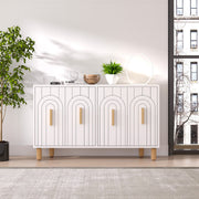 Aparador – 120 cm x 73,6 cm x 29,6 cm – Branca – Painel de partículas revestido a melamina