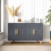Aparador de Painéis de Partículas Revestido a Melamina – 120cm x 73.6cm x 29.6cm – Antracite