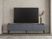 Móvel de TV – 180 cm x 45 cm x 31,4 cm – Antracite – Melamina
