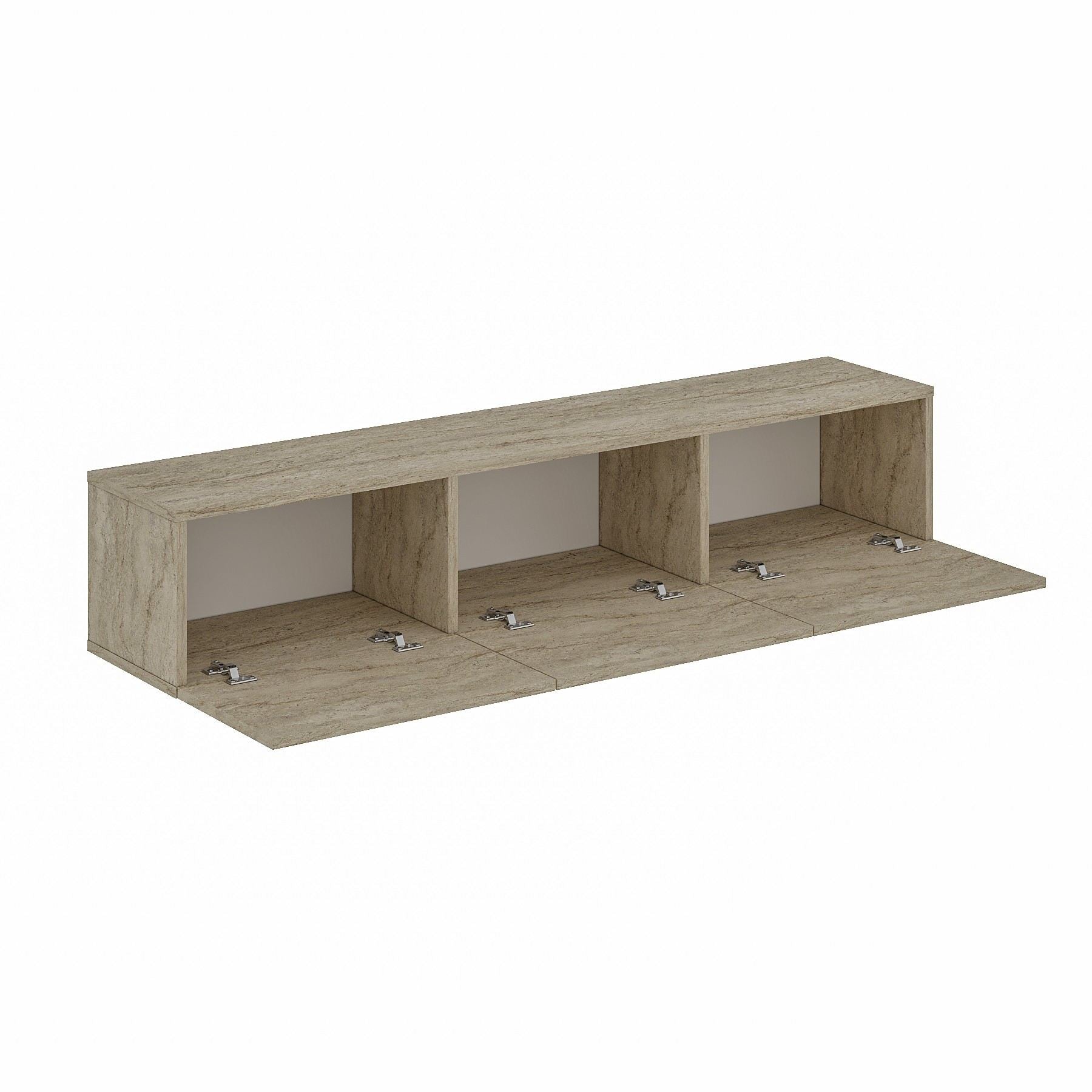 Móvel de TV – 180 cm x 45 cm x 31,4 cm – Travertino – MDF com melamina