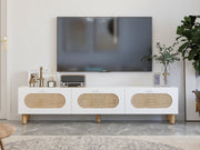 Móvel de TV – 180 cm x 42,6 cm x 31,4 cm – Branco – MDF