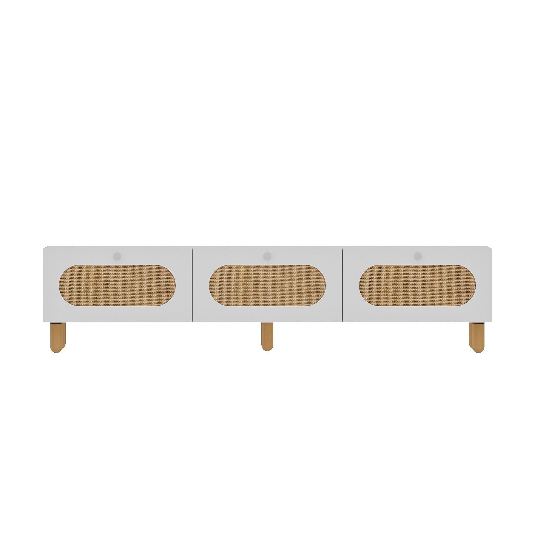 Móvel de TV – 180 cm x 42,6 cm x 31,4 cm – Branco – MDF