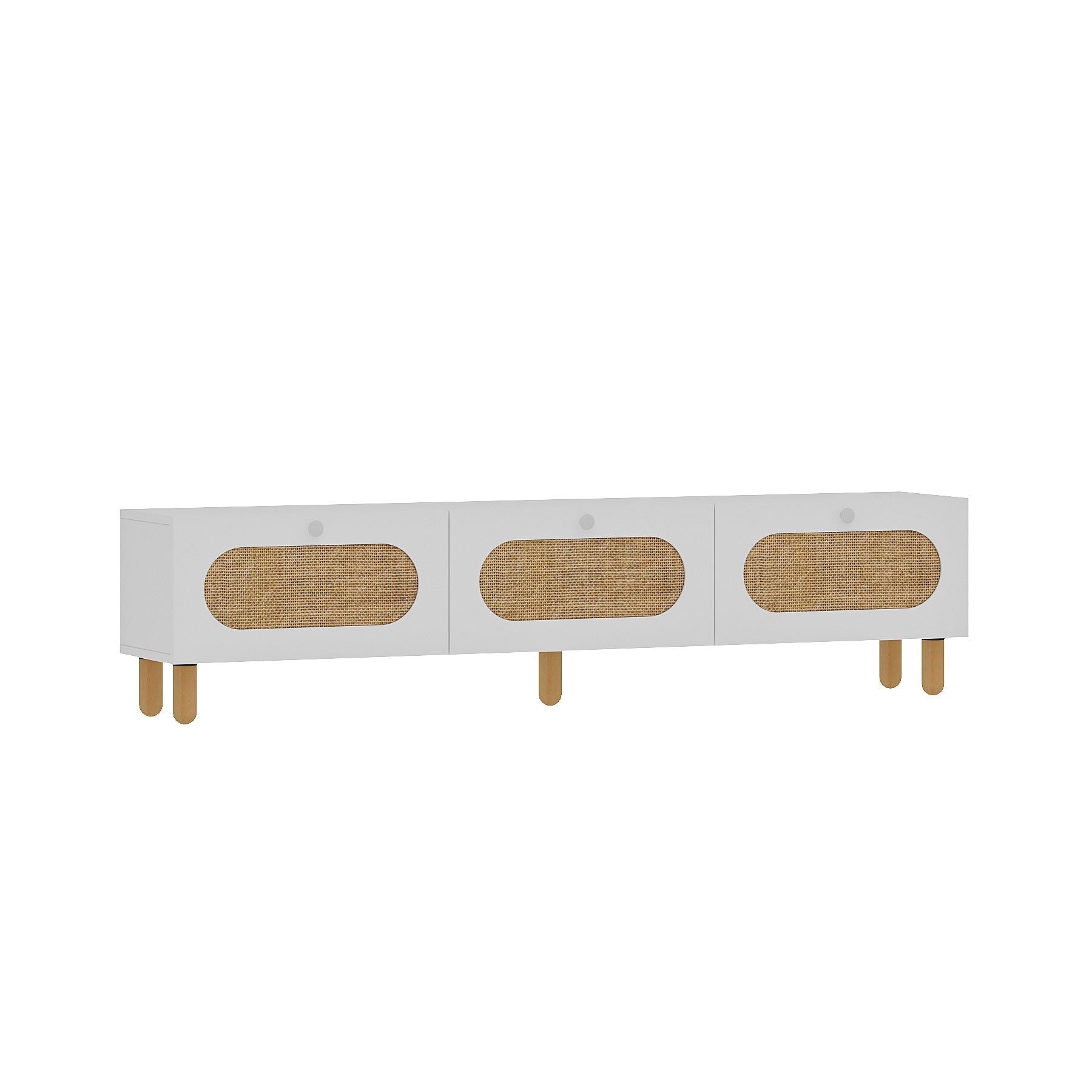 Móvel de TV – 180 cm x 42,6 cm x 31,4 cm – Branco – MDF