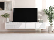 Móvel de TV – 180cm x 30cm x 30cm – Branco – MDF revestido de melamina