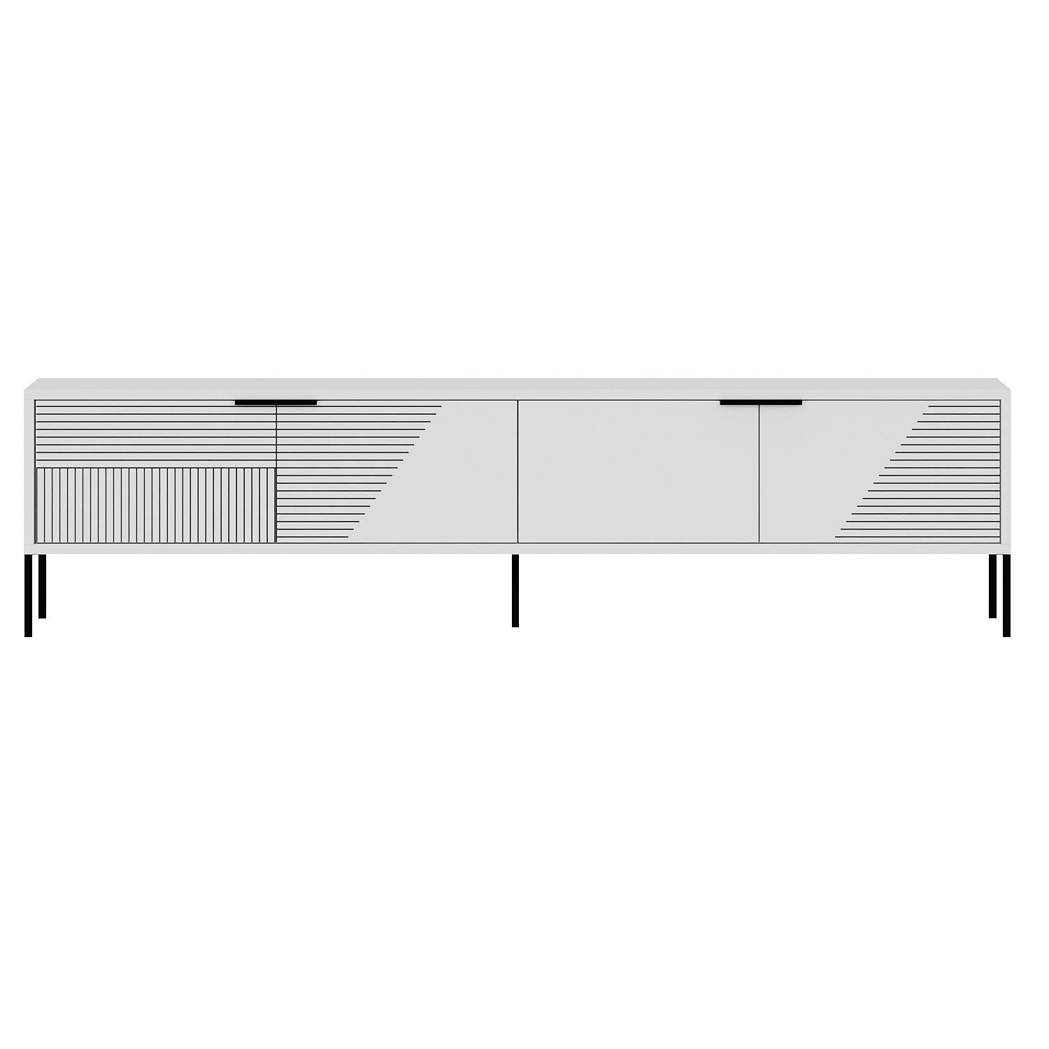 Móvel de TV – 180 cm – Branco – MDF