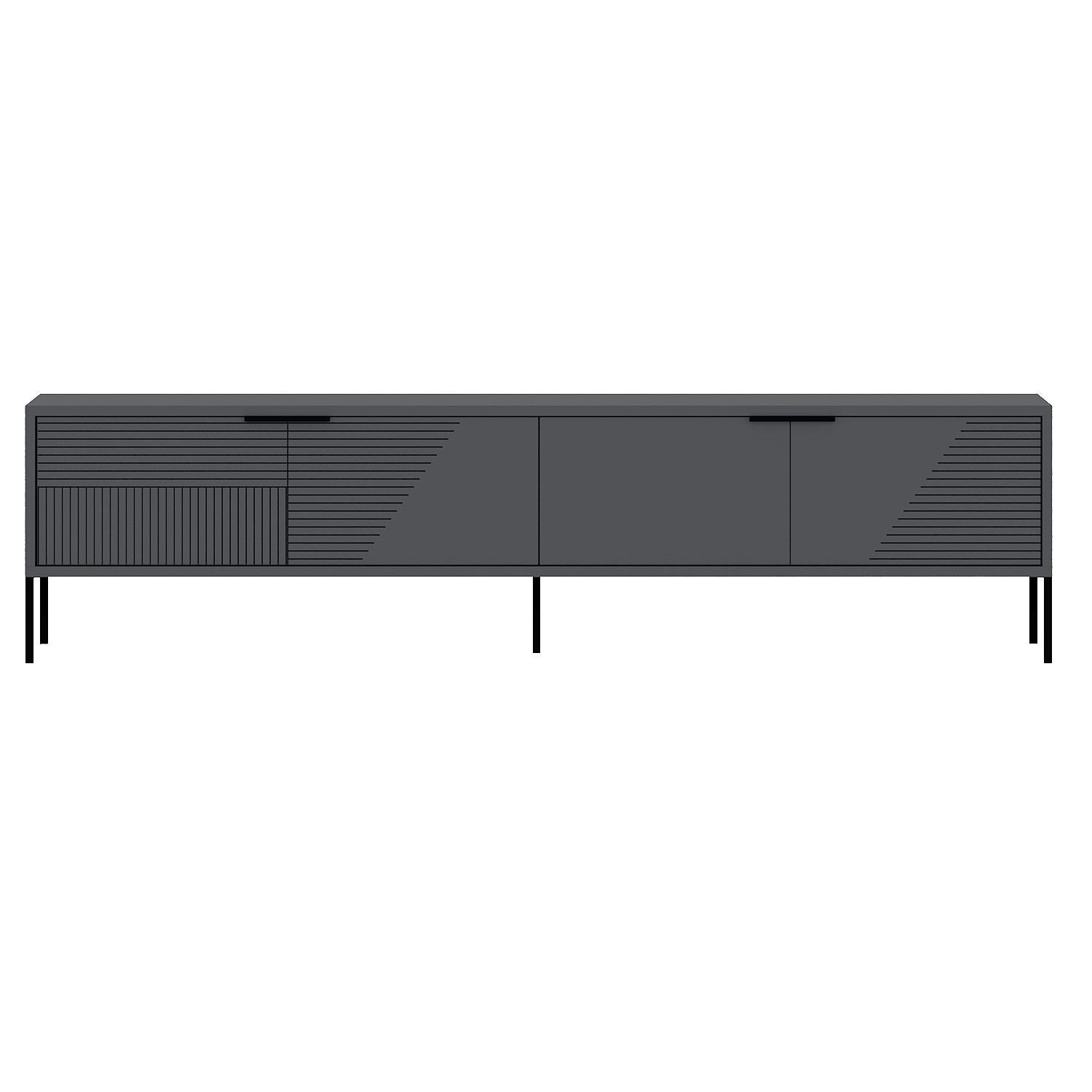 Móvel de TV – 180cm x 45cm x 30cm – Antracite – MDF